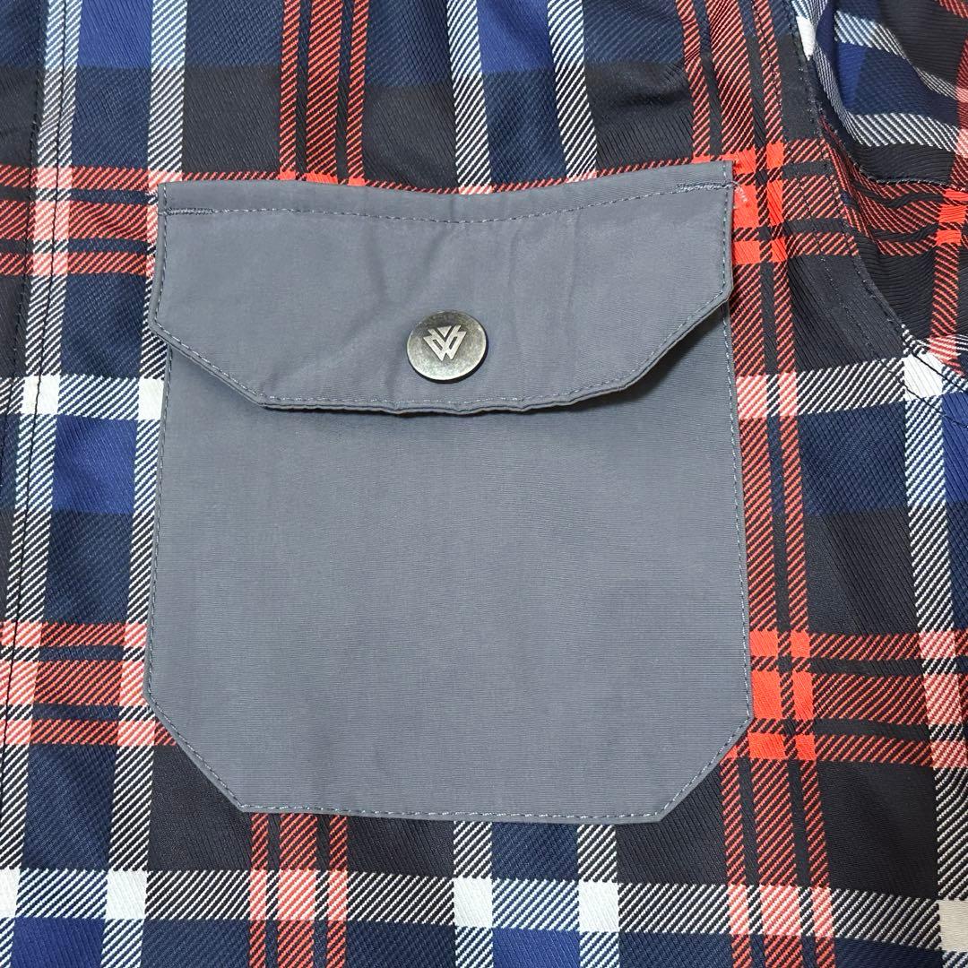 Burton チェック柄 スノーボードジャケット M