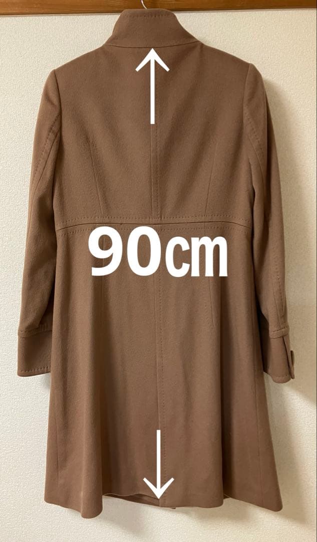 超美品　LOUNIE カシミア100% ロングコート　イタリア製　38 茶色