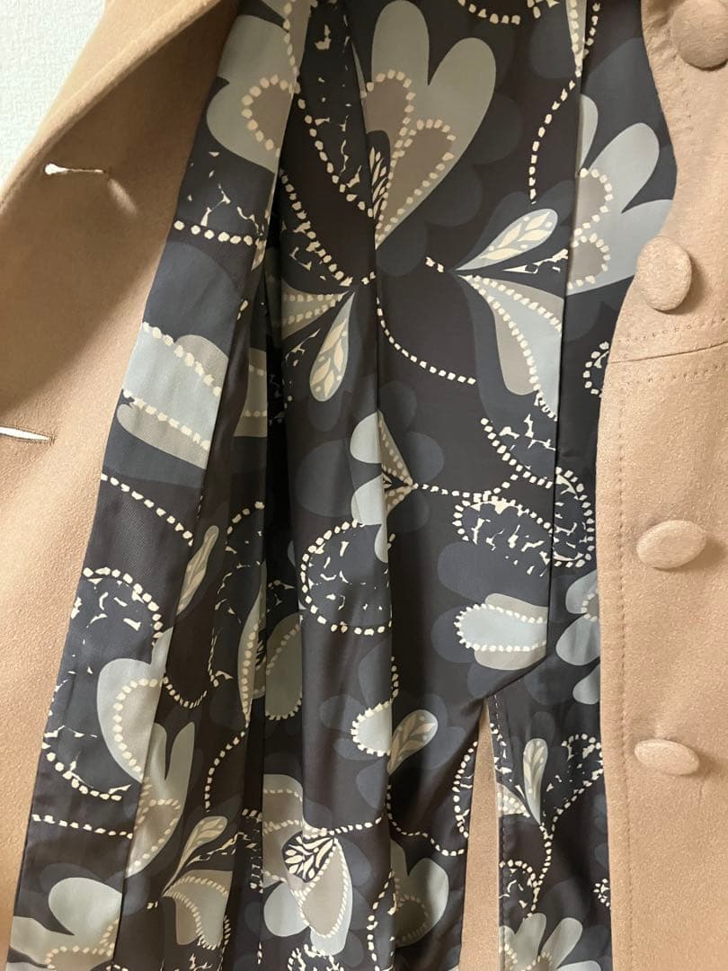超美品　LOUNIE カシミア100% ロングコート　イタリア製　38 茶色