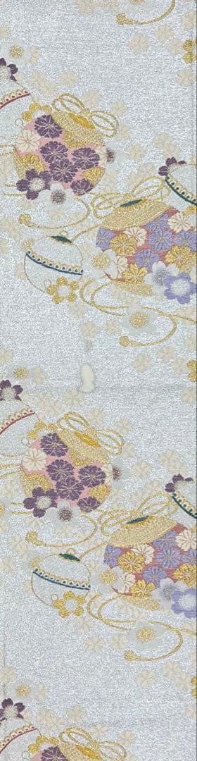 振り袖　フルセット　別誂長襦袢　金彩加工　刺繍入り　白　青　成人式　865