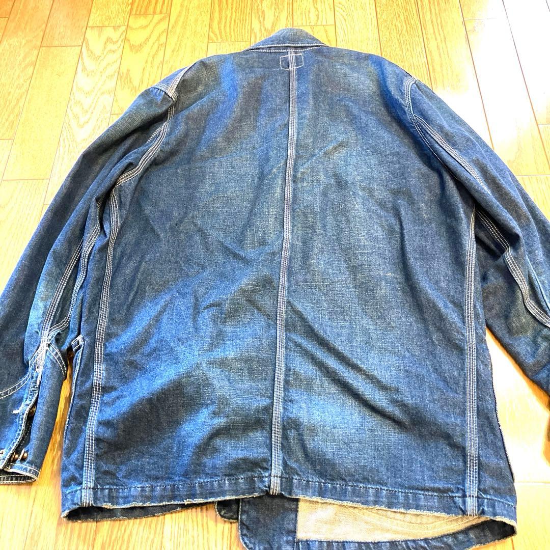 Lee リー カバーオール デニム ジャケット ビンテージ ブランド品 金 紺色