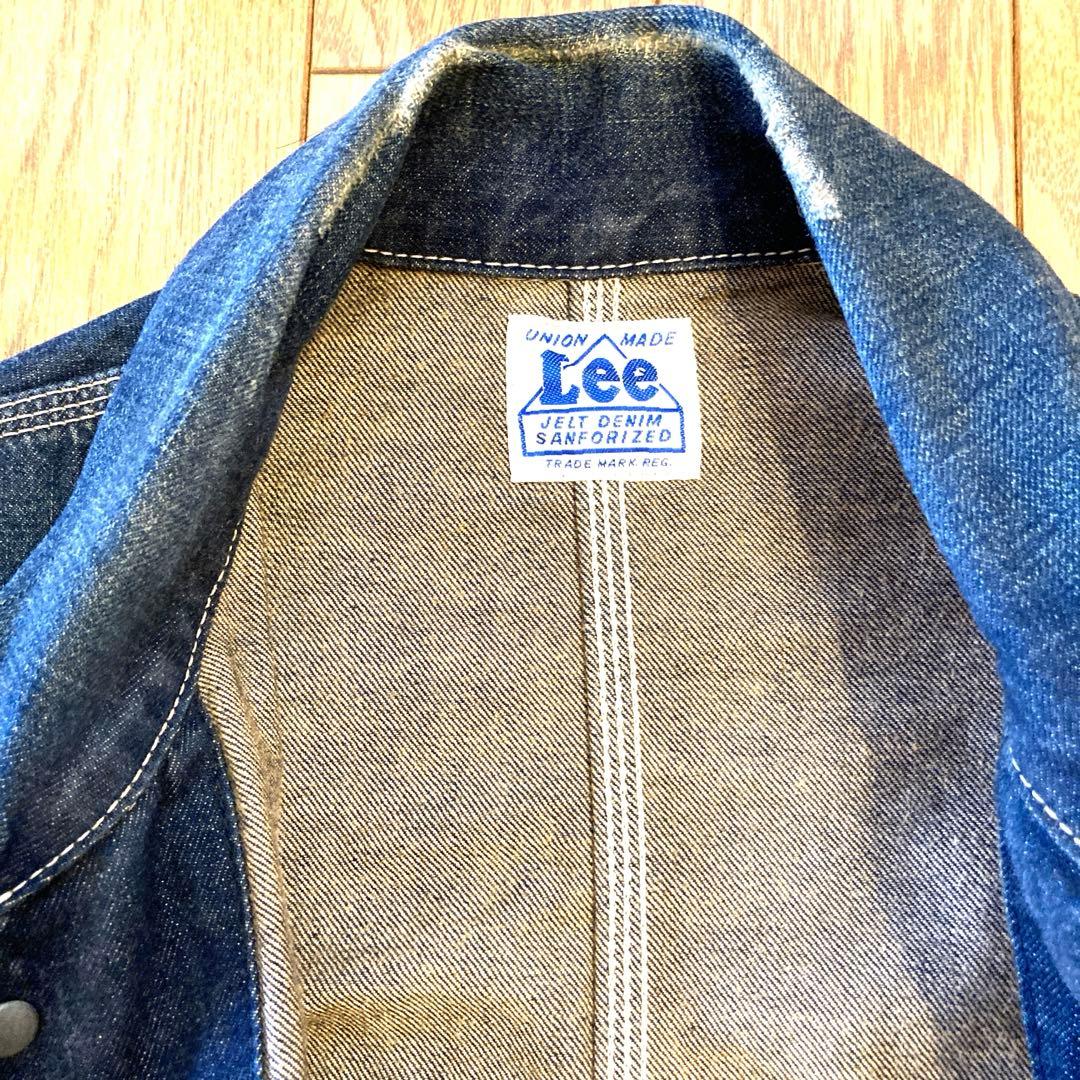 Lee リー カバーオール デニム ジャケット ビンテージ ブランド品 金 紺色