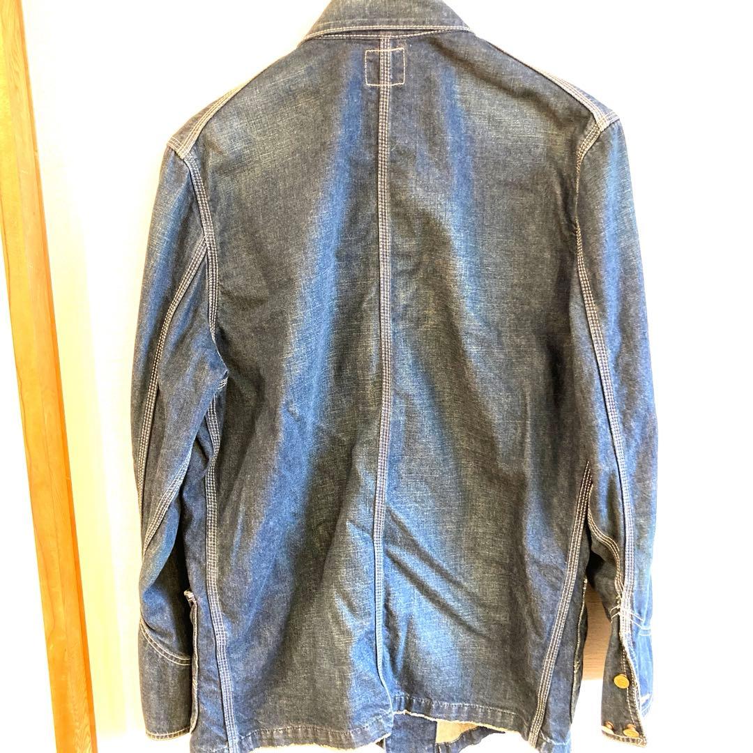 Lee リー カバーオール デニム ジャケット ビンテージ ブランド品 金 紺色