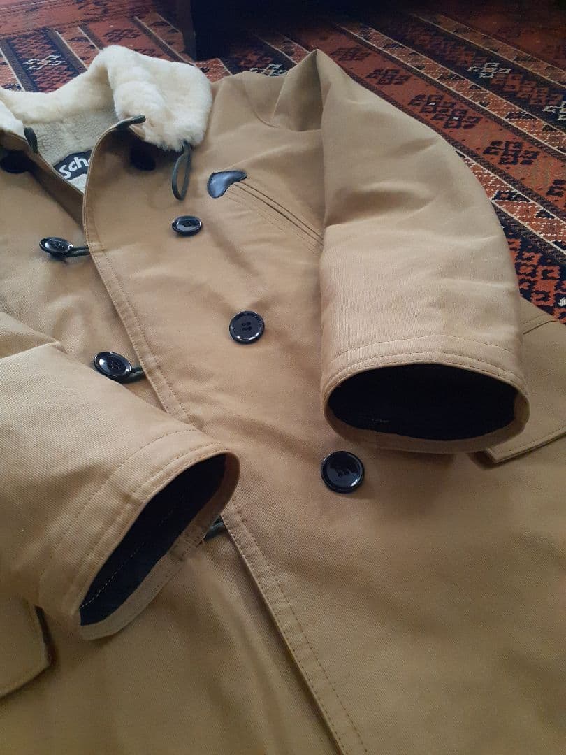 Schott ダッフルコート L ベージュ