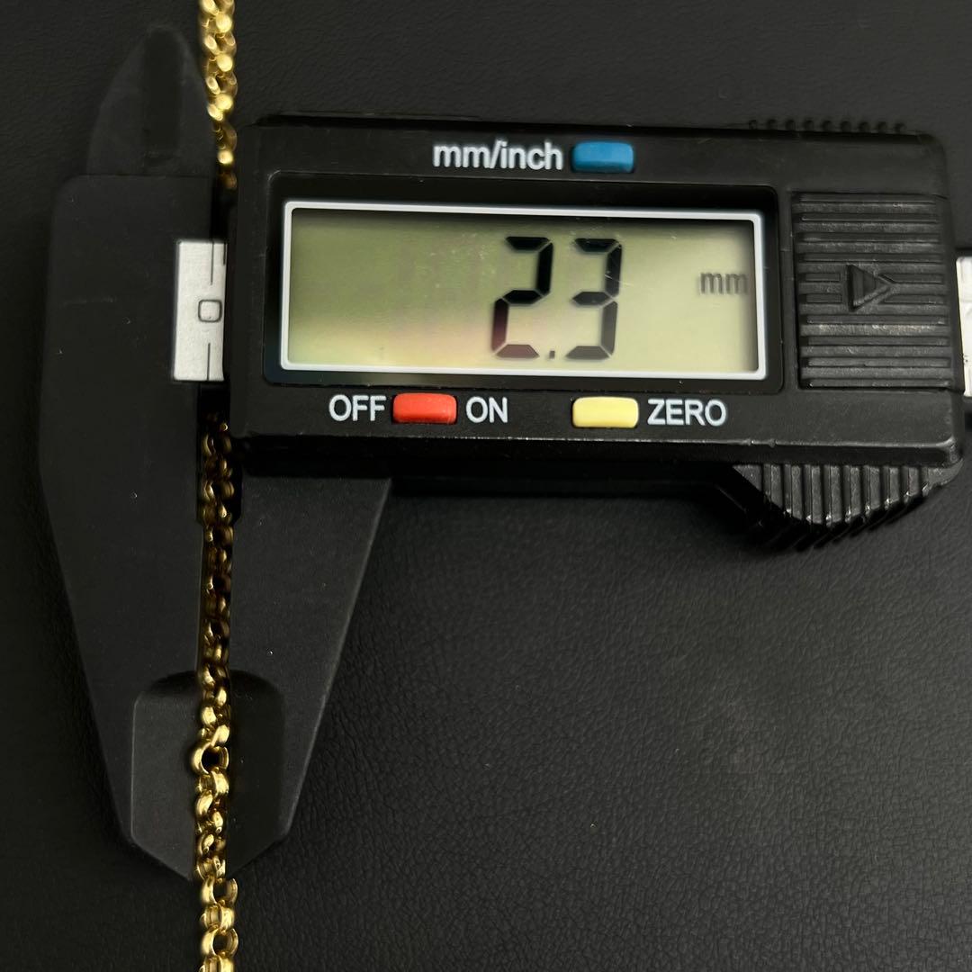 (BS0302) K18 YG ネックレス 18金 ロロチェーン ゴールド