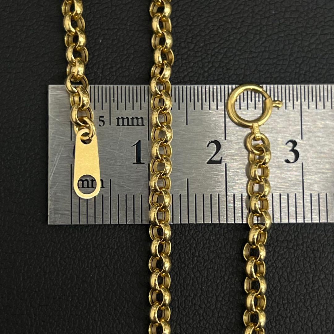 (BS0302) K18 YG ネックレス 18金 ロロチェーン ゴールド
