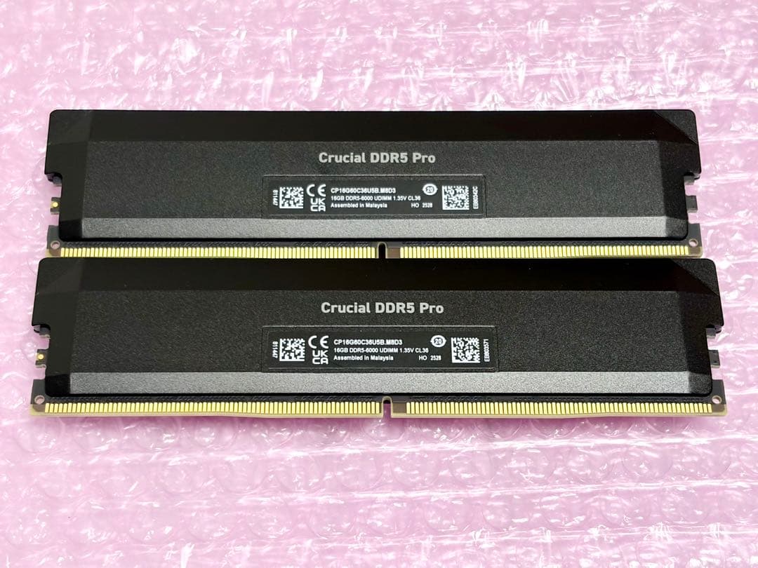 Crucial Pro DDR5 16GB DDR5-6000 2枚