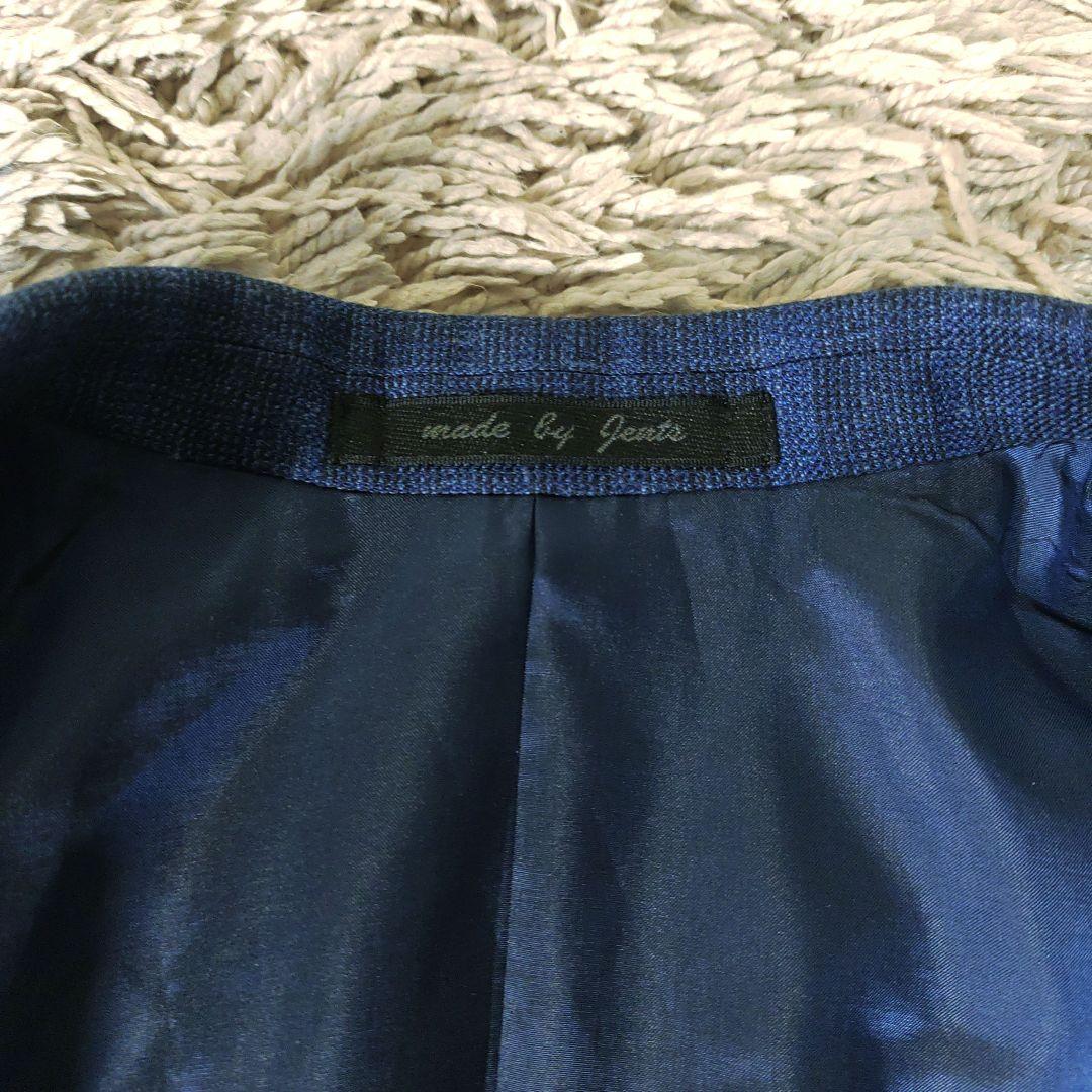 【リネン・シルク混】ゼニアZegna FILO テーラードジャケット　ネイビー