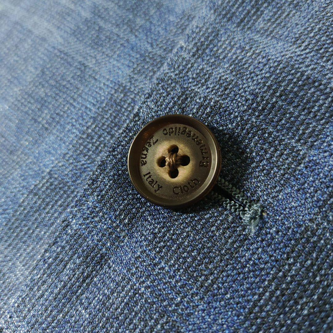【リネン・シルク混】ゼニアZegna FILO テーラードジャケット　ネイビー