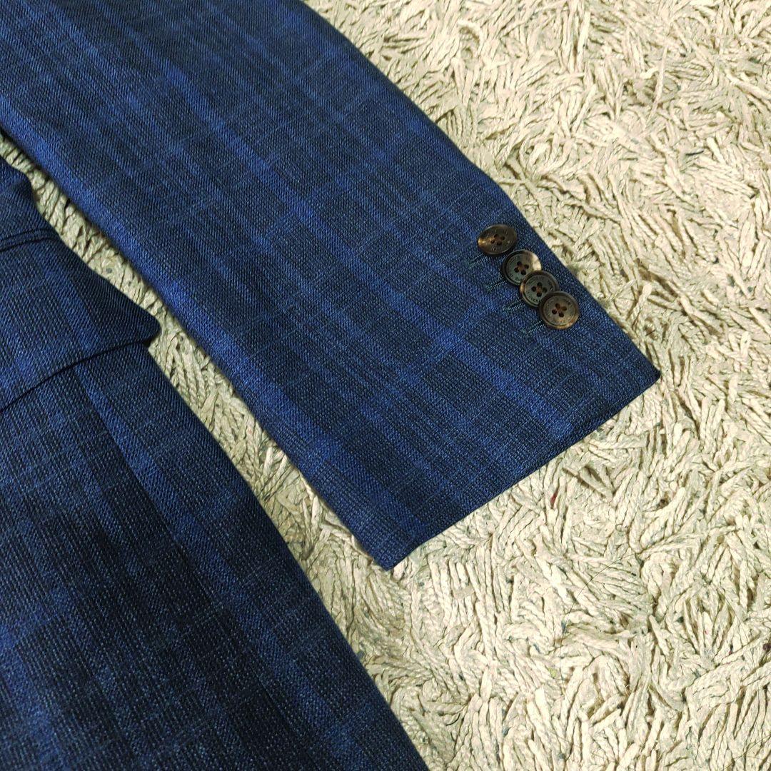 【リネン・シルク混】ゼニアZegna FILO テーラードジャケット　ネイビー