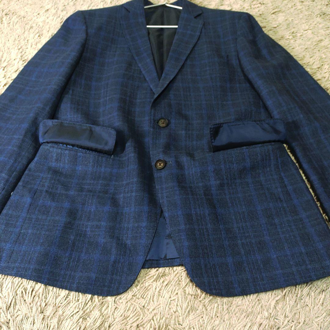 【リネン・シルク混】ゼニアZegna FILO テーラードジャケット　ネイビー