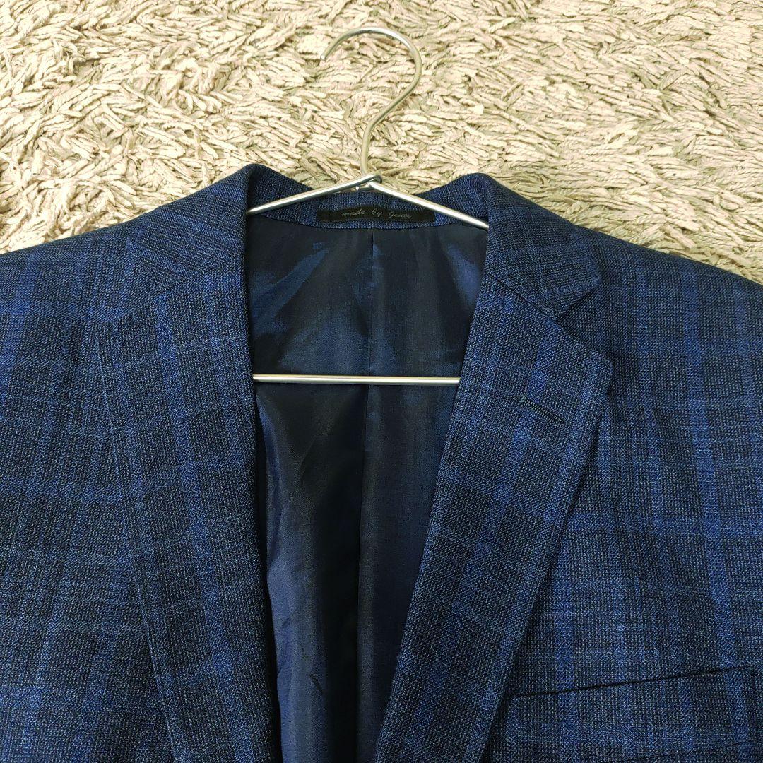 【リネン・シルク混】ゼニアZegna FILO テーラードジャケット　ネイビー