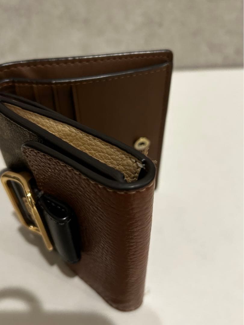 COACH 二つ折り財布 ブラウン・ブラック