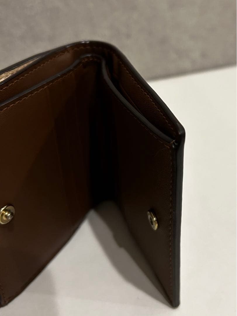 COACH 二つ折り財布 ブラウン・ブラック