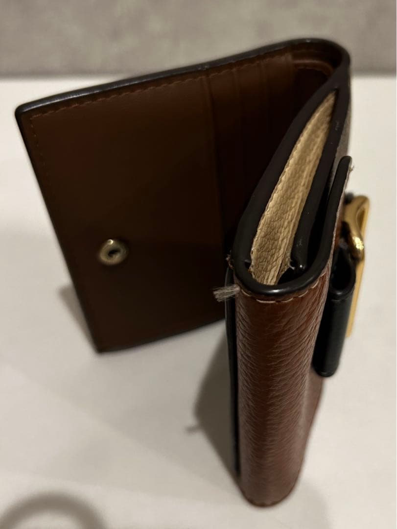 COACH 二つ折り財布 ブラウン・ブラック