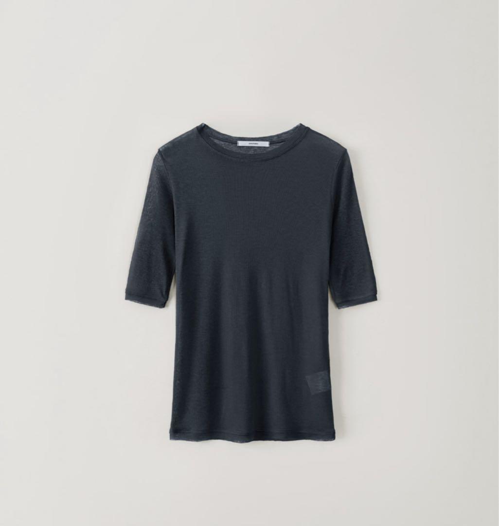 トップス OHOTORO / Sheer Clear Half Top