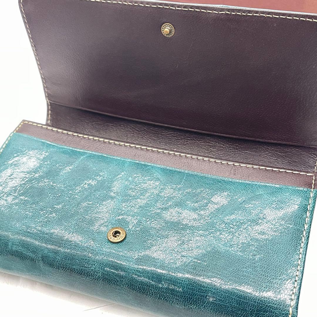 B2565 Ain Soph ターコイズ 二つ折り財布