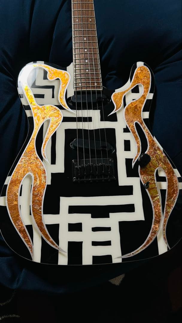 TEJ 布袋モデル風　G柄ファイヤーペイント ※珍しい24F仕様⭐︎samick⭐︎