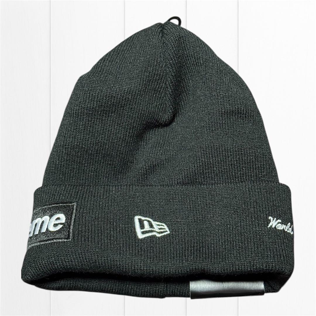iliSupreme×New Era Box Logo Beanie 黒