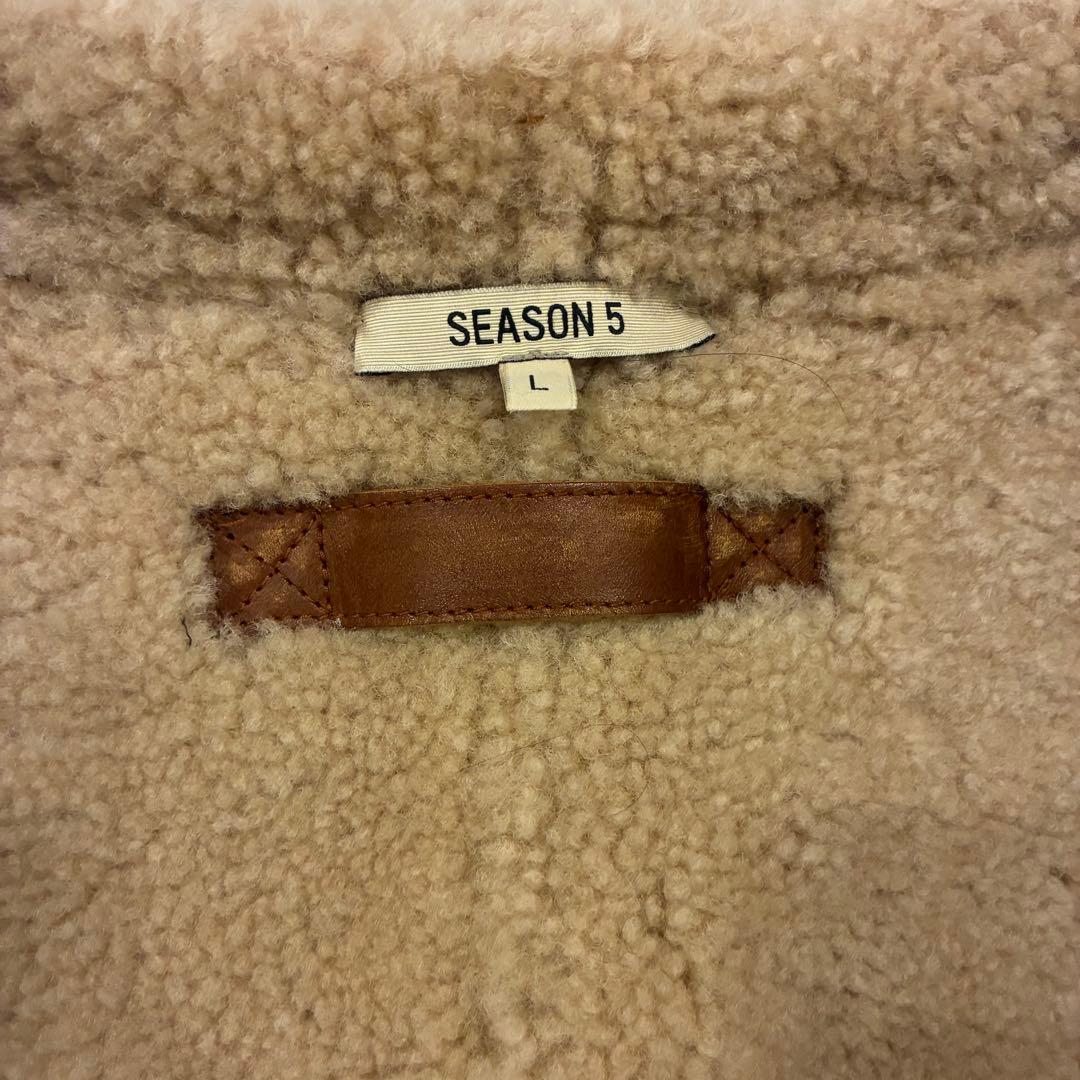 YEEZY SEASON 5 ムートン レザー ダッフル コート