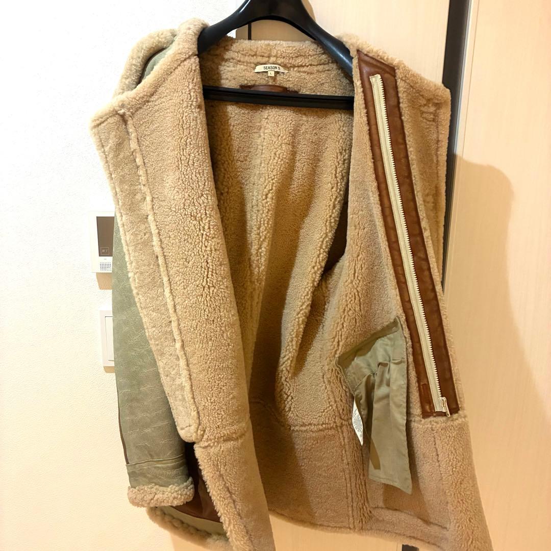 YEEZY SEASON 5 ムートン レザー ダッフル コート