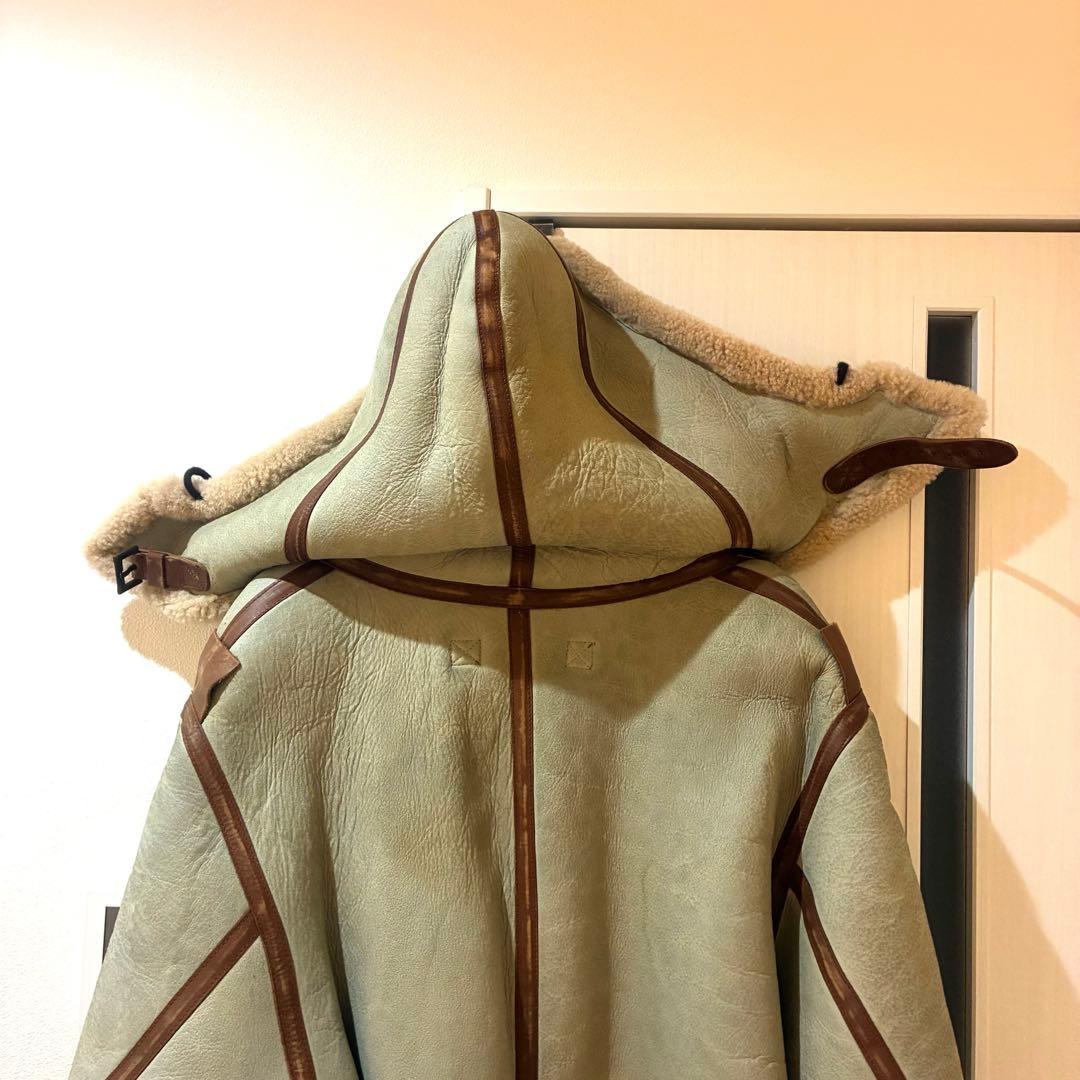 YEEZY SEASON 5 ムートン レザー ダッフル コート