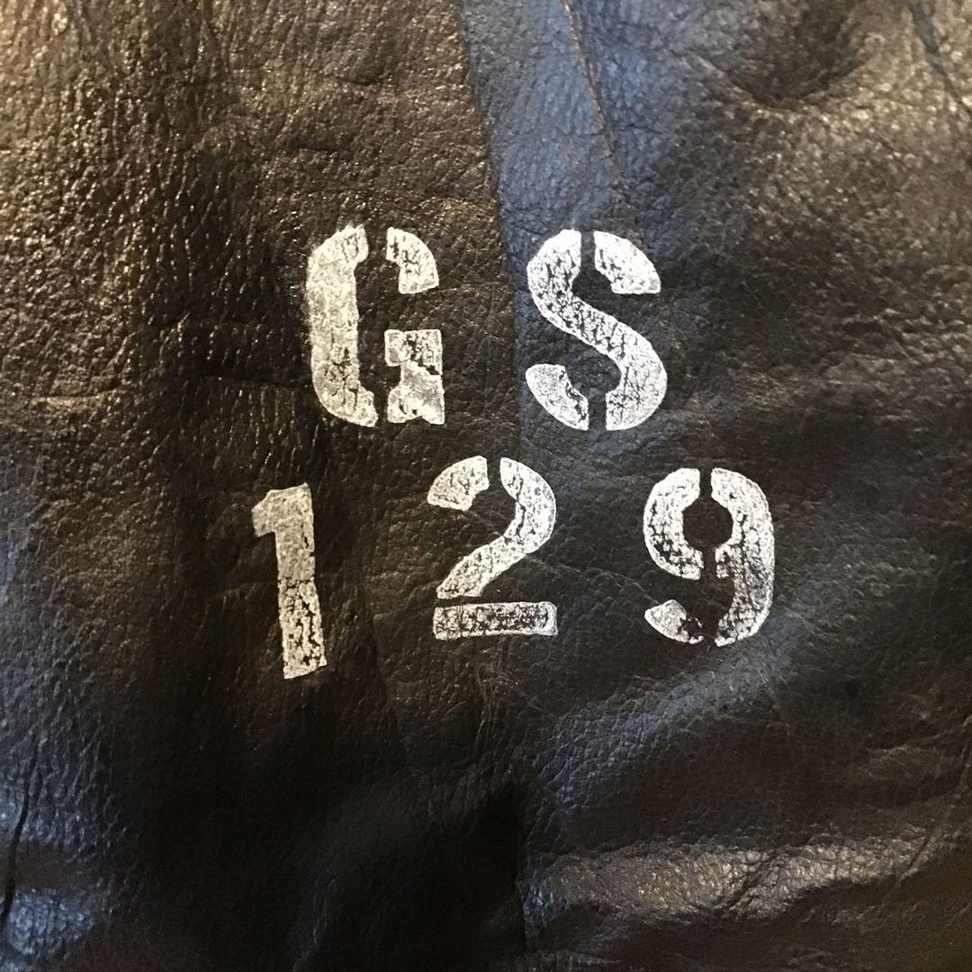 【希少】80s G-1 フライトジャケット 背面ステンシル 肉厚レザー ペイント