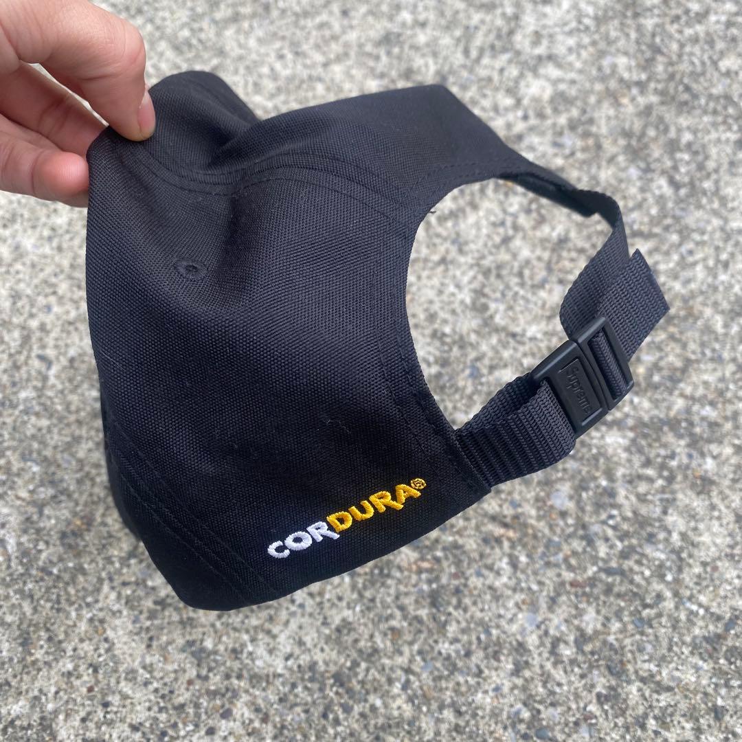 supreme stacked cordura 6panel cap ブラック