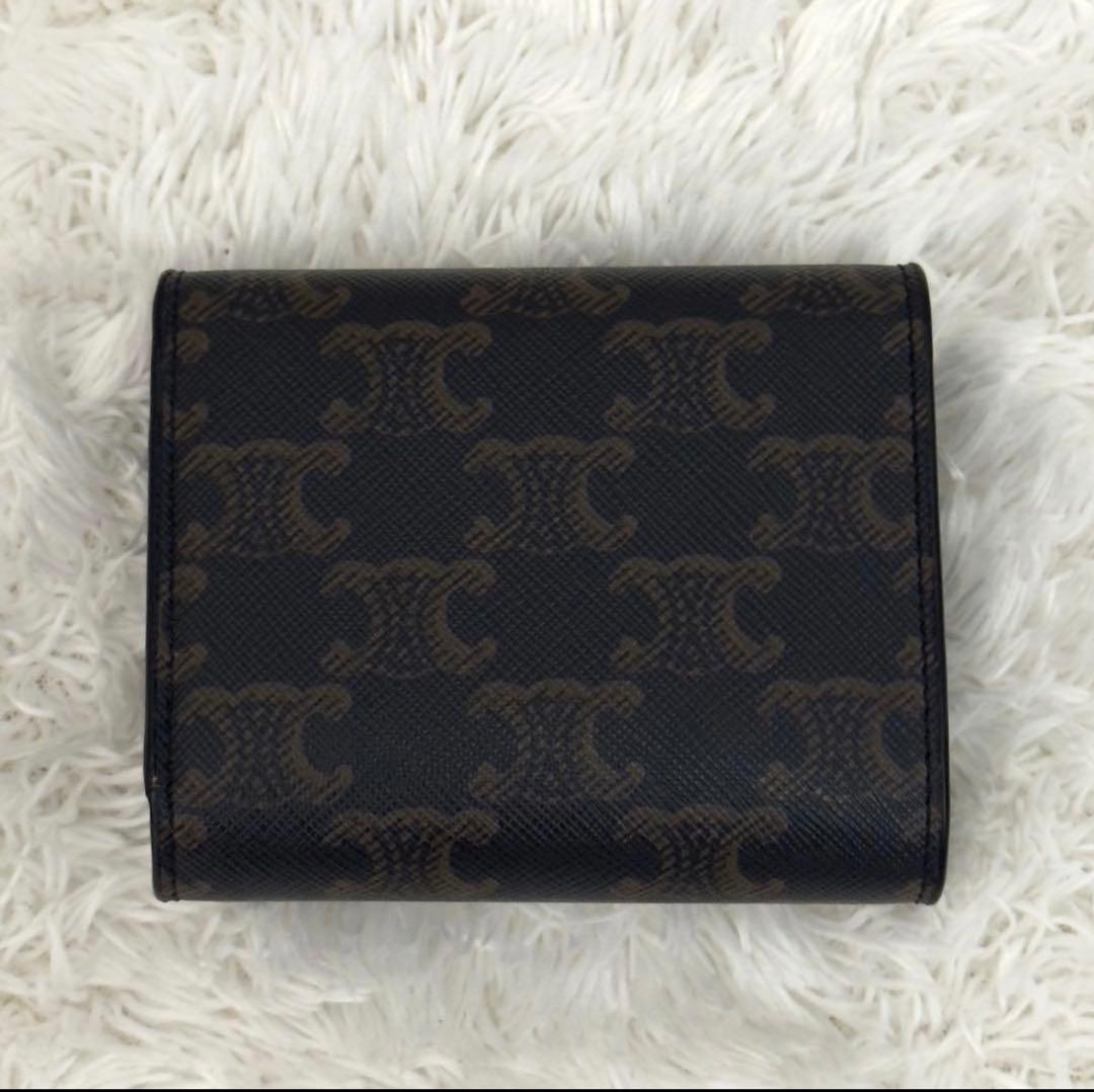 CELINE 二つ折り財布 ダークブラウン