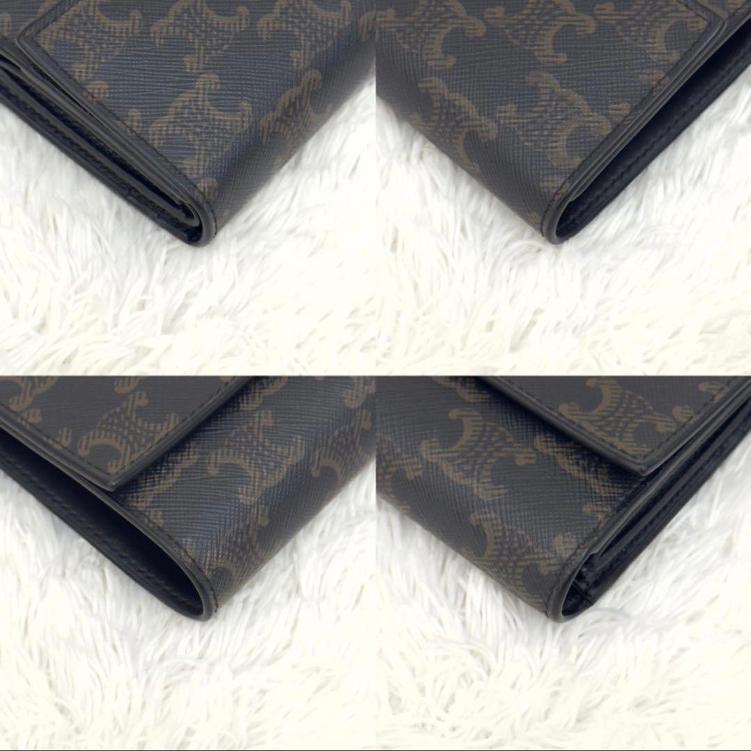 CELINE 二つ折り財布 ダークブラウン