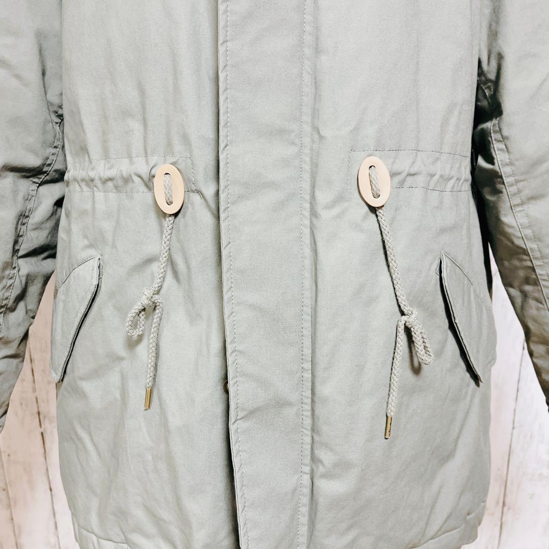 【美品】MOUSSYミリタリーダウンコート N2B 00s y2k カーキ