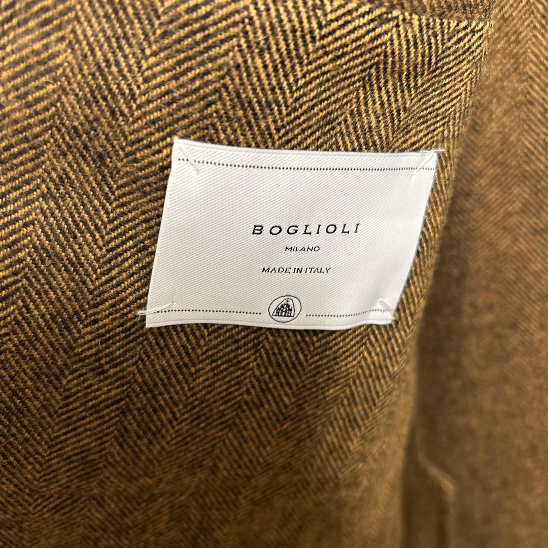 BOGLIOLI ヘリンボーンジャケット ブラウン