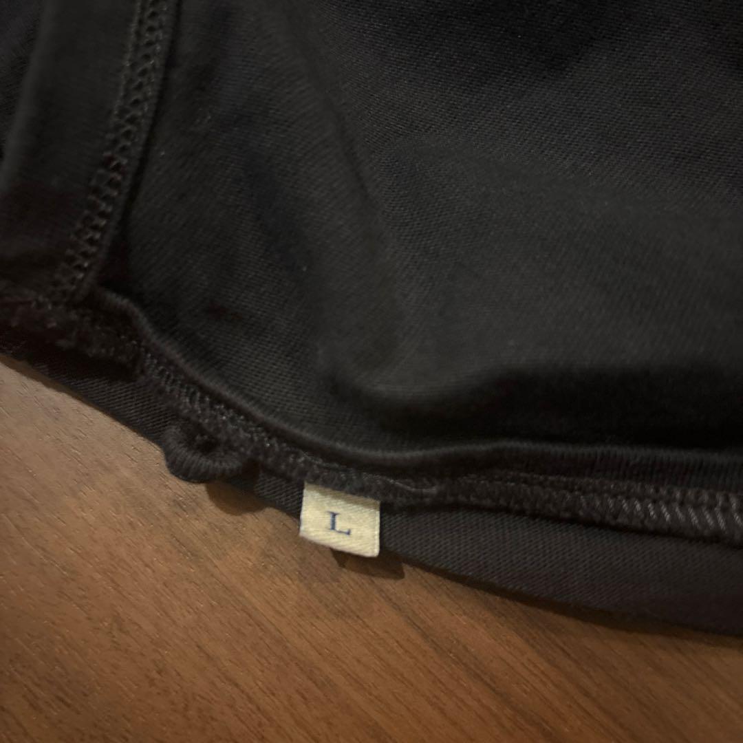MONCLER ブラック メンズTシャツ　Lサイズ