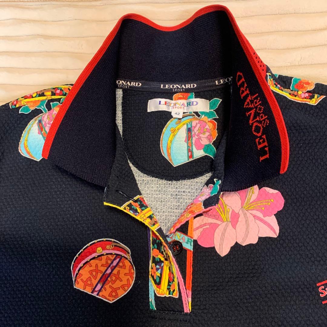 【美品】レオナールノースリーブポロシャツ