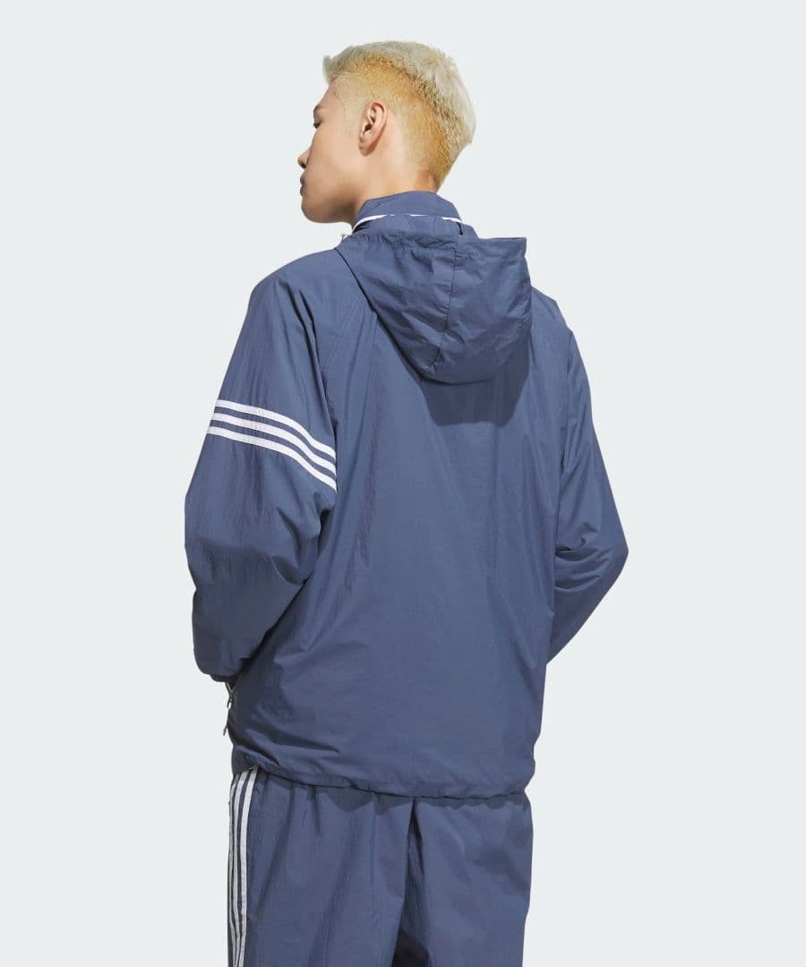 美品　adidas Originalsウィンドブレーカー　ADS200　ブルーL