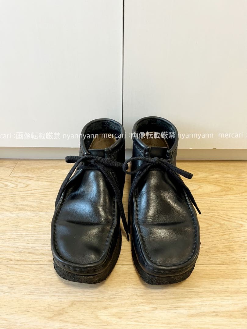 クラークス Clarks ワラビー ブーツ レザー 本革 ブラック 黒