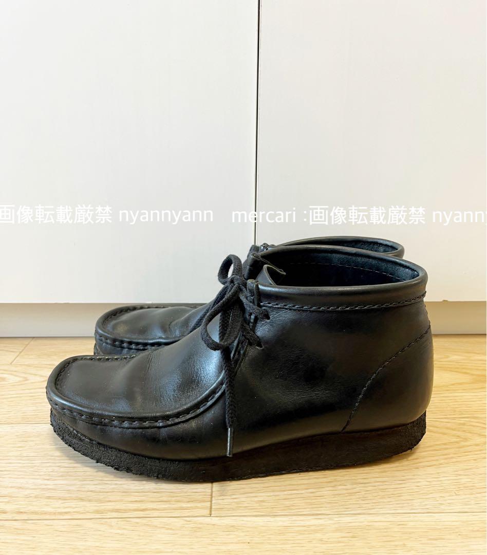 クラークス Clarks ワラビー ブーツ レザー 本革 ブラック 黒