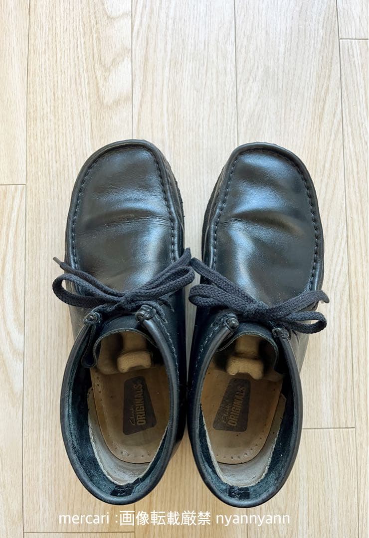 クラークス Clarks ワラビー ブーツ レザー 本革 ブラック 黒