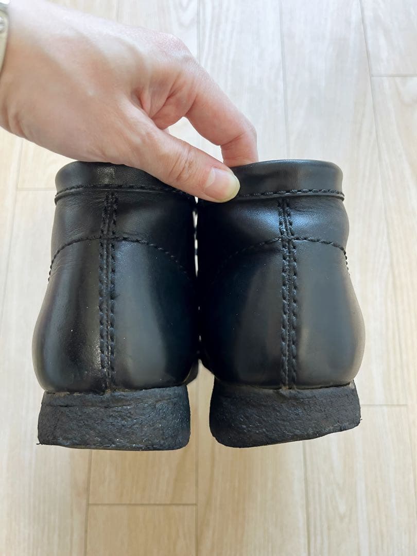 クラークス Clarks ワラビー ブーツ レザー 本革 ブラック 黒
