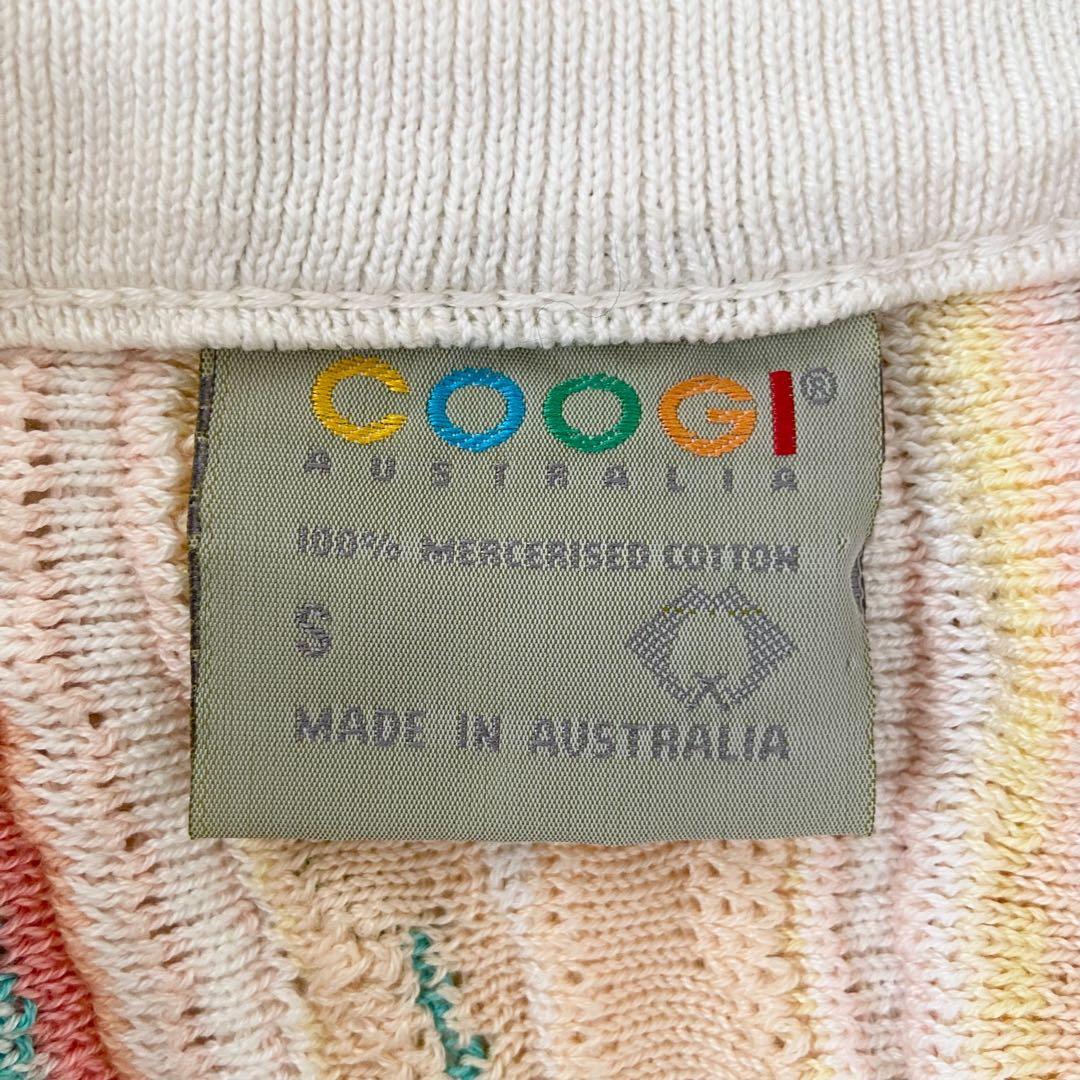 極美品　COOGI 3Dニット 総柄カーディガン 希少デザイン オーバーサイズ