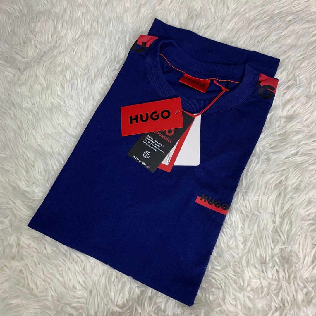 新品 タグ付 ヒューゴボス 大谷翔平 Tシャツ トップス Lサイズ ブルー