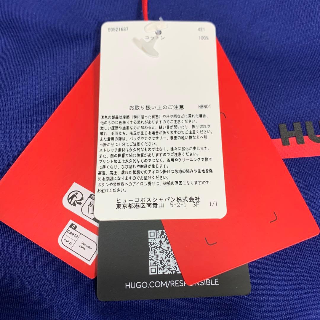 新品 タグ付 ヒューゴボス 大谷翔平 Tシャツ トップス Lサイズ ブルー