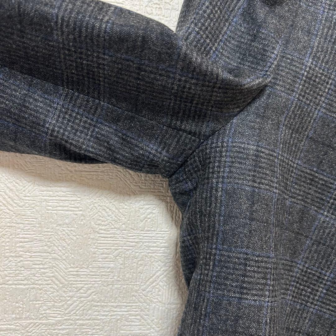 極美品　TAGLIATORE テーラードジャケット チェック柄　オーバーペン