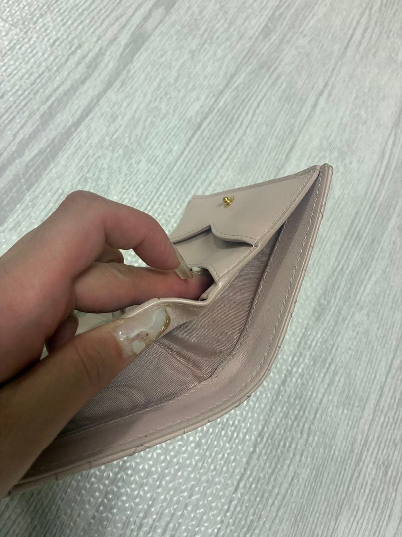 dior 財布　ピンク　二つ折り