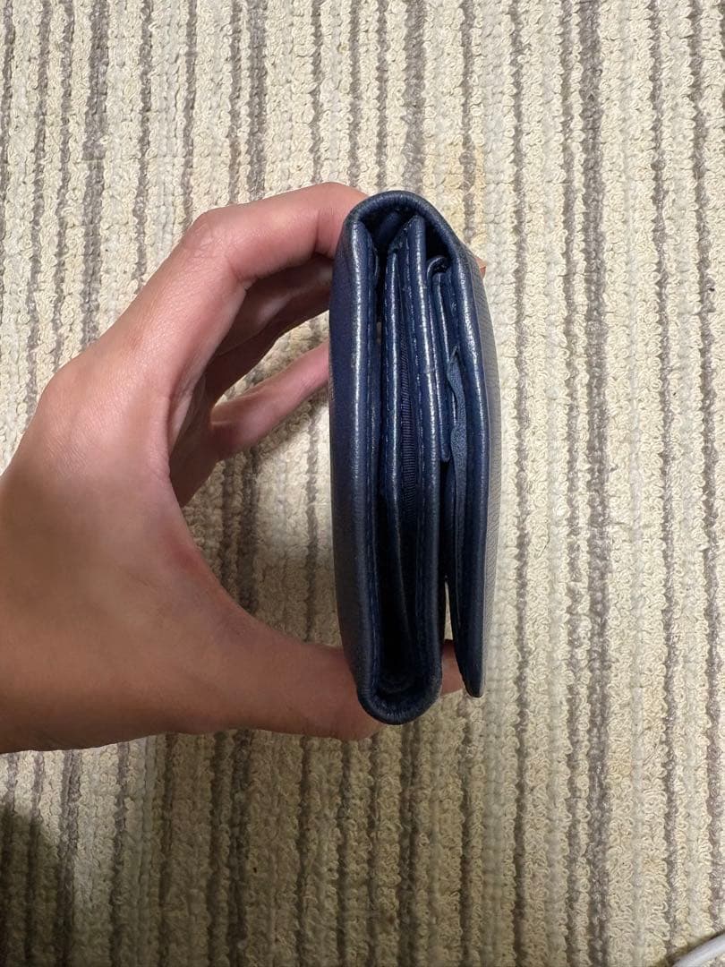 PRADA ネイビー 三つ折り財布【正規品】