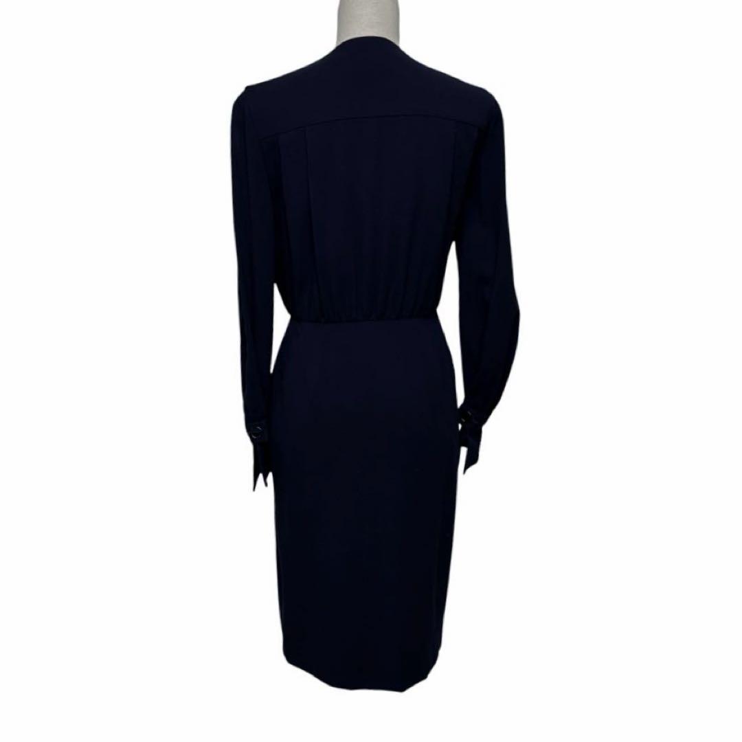 【レディース】Christian Dior 膝丈 ワンピース 紺 M