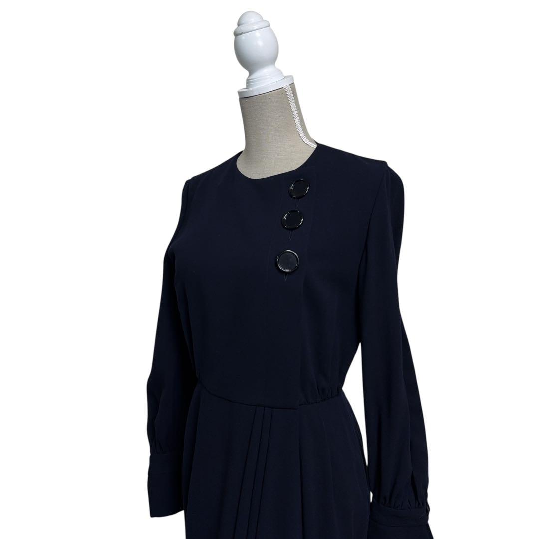 【レディース】Christian Dior 膝丈 ワンピース 紺 M
