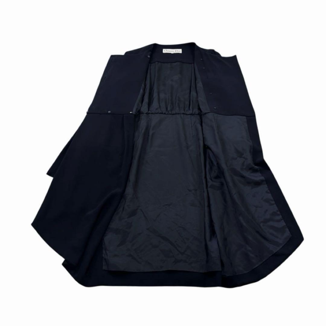【レディース】Christian Dior 膝丈 ワンピース 紺 M