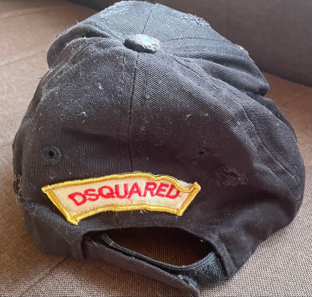 DSQUARED2 ブラック ビンテージキャップ　レア
