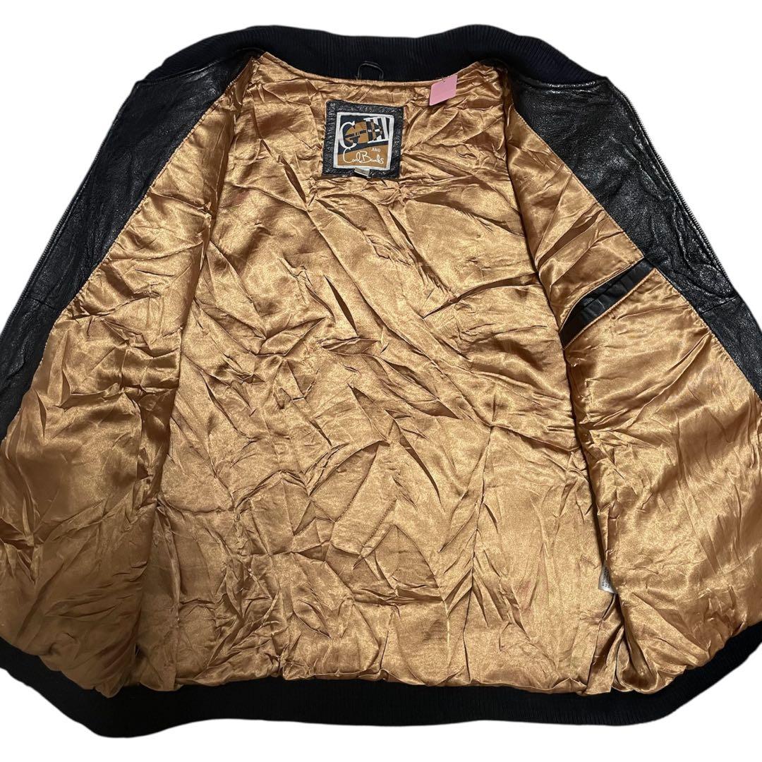 希少 90s NFL ラムズ ST.LOUIS RAMS レザースタジャン XL